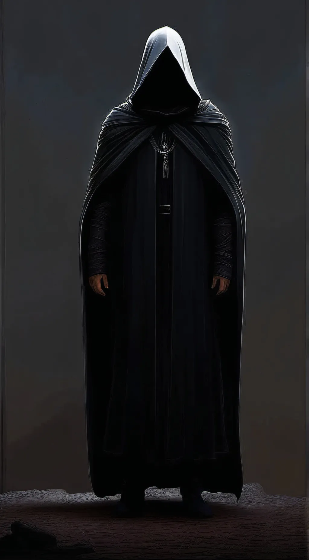 ai character: the hungry cloak background