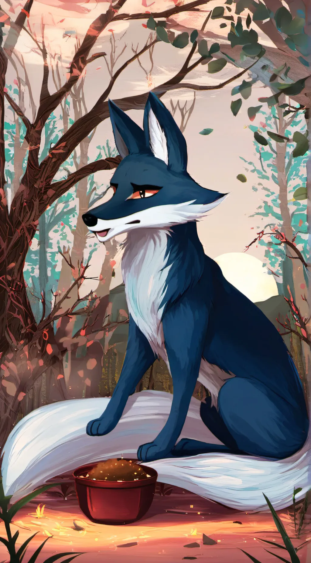 ai character: alpha fox background