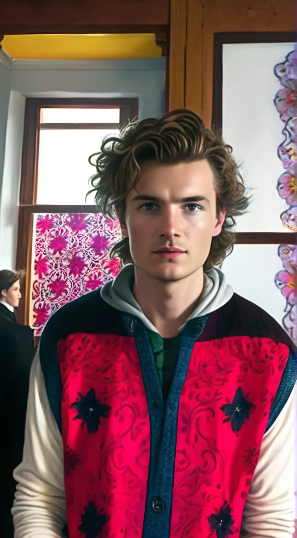 ai character: Steve harrington  background