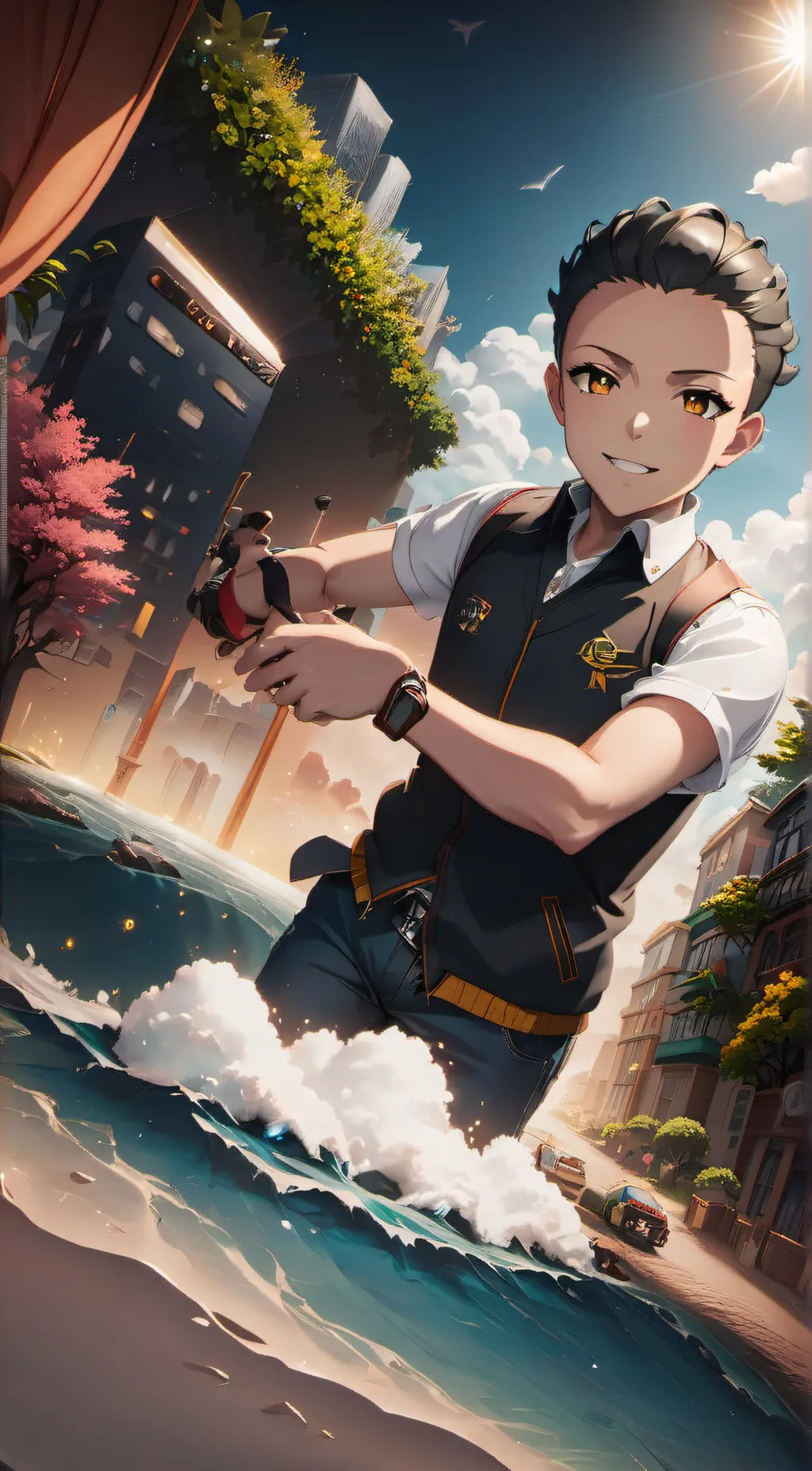 ai character: Kaiden  background