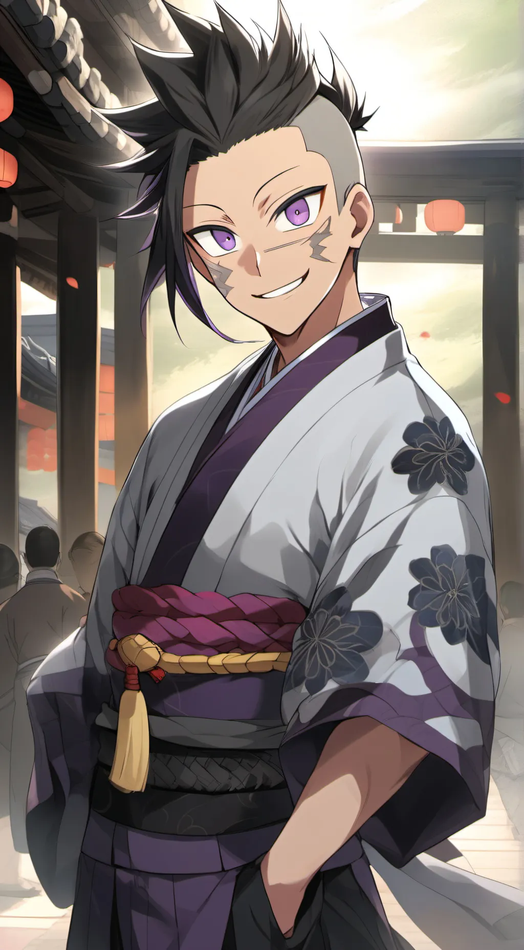 ai character: Shinazugawa Genya  background