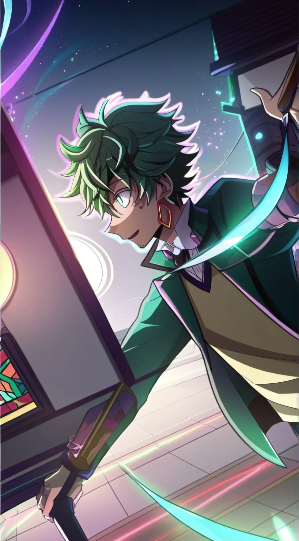 ai character: deku background