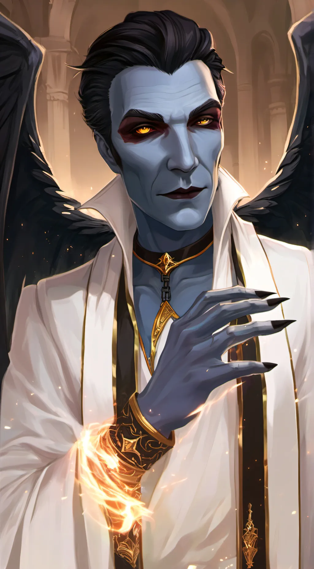 ai character: Janos Audron background