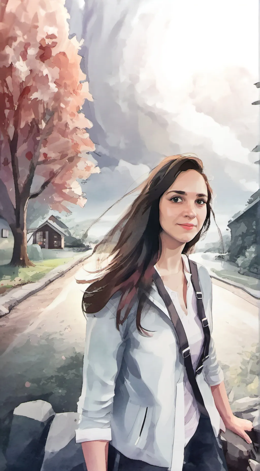 ai character: Ayumi Sakura background