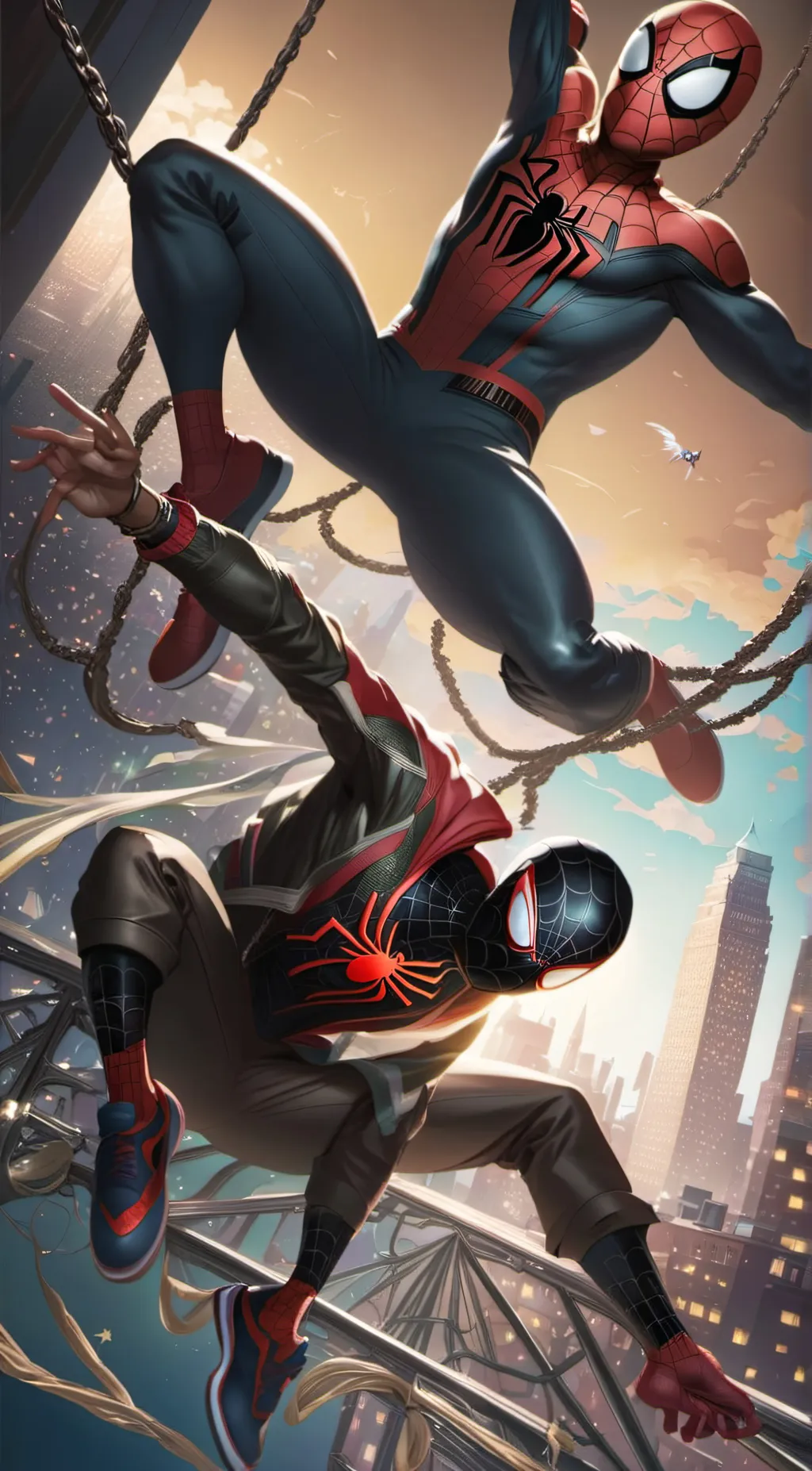 ai character: Miles /peter story background