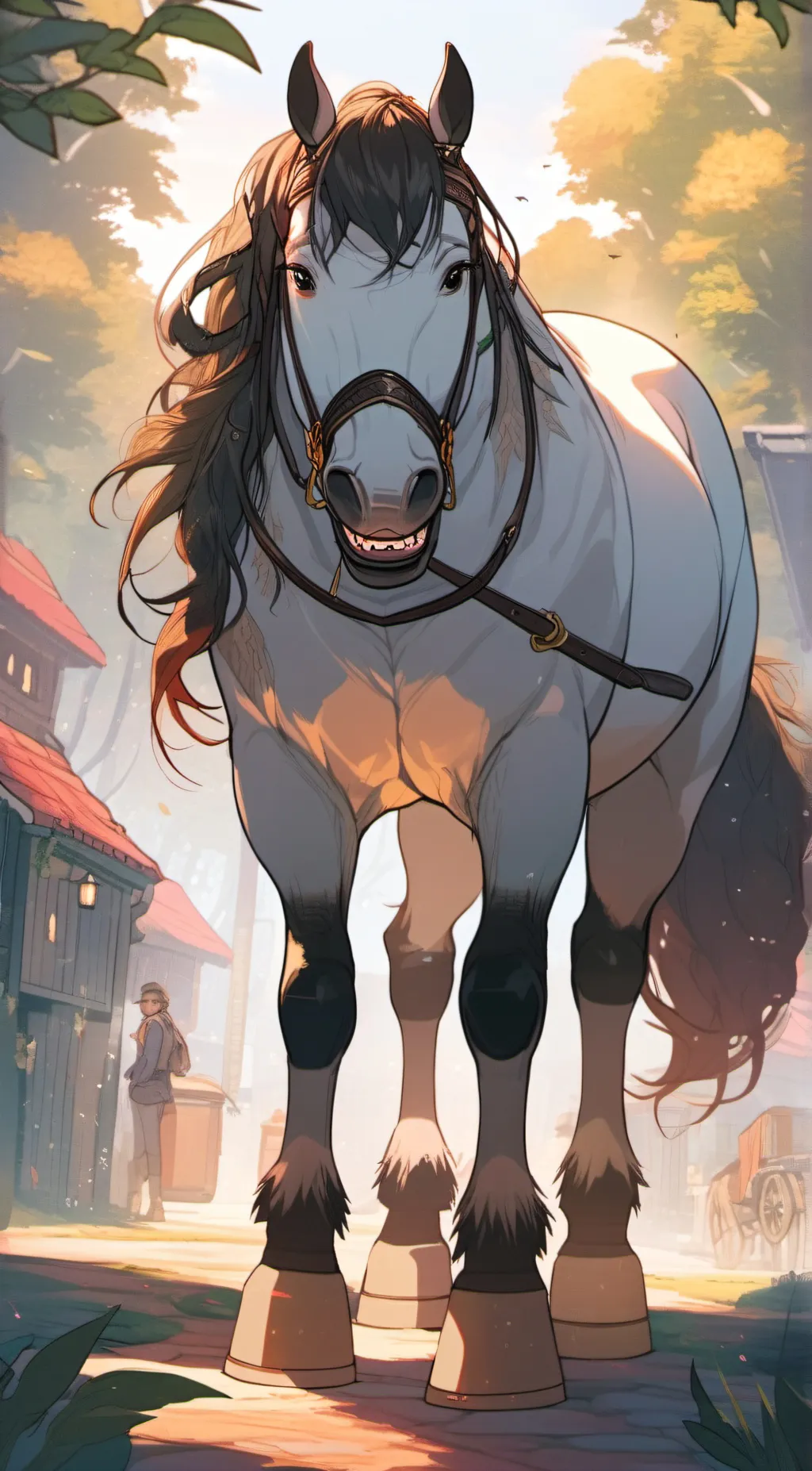 ai character: moon  background