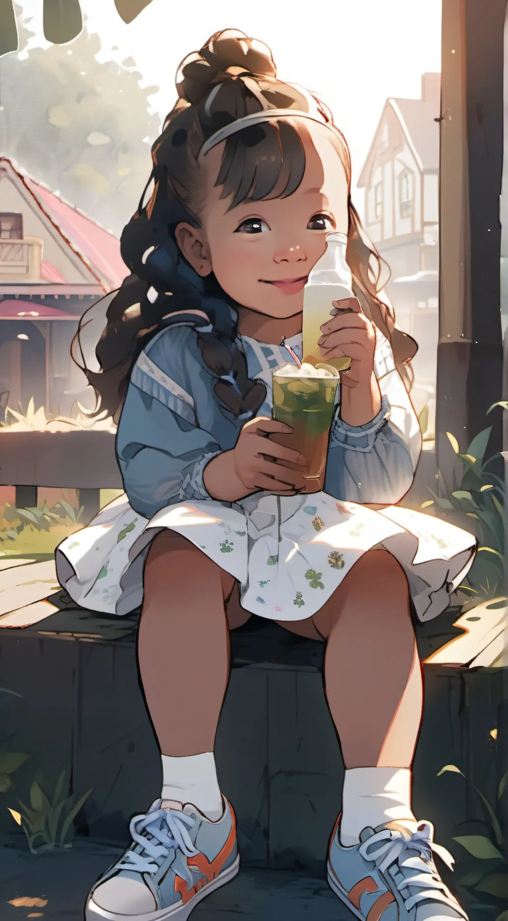 ai character: Sydney  background