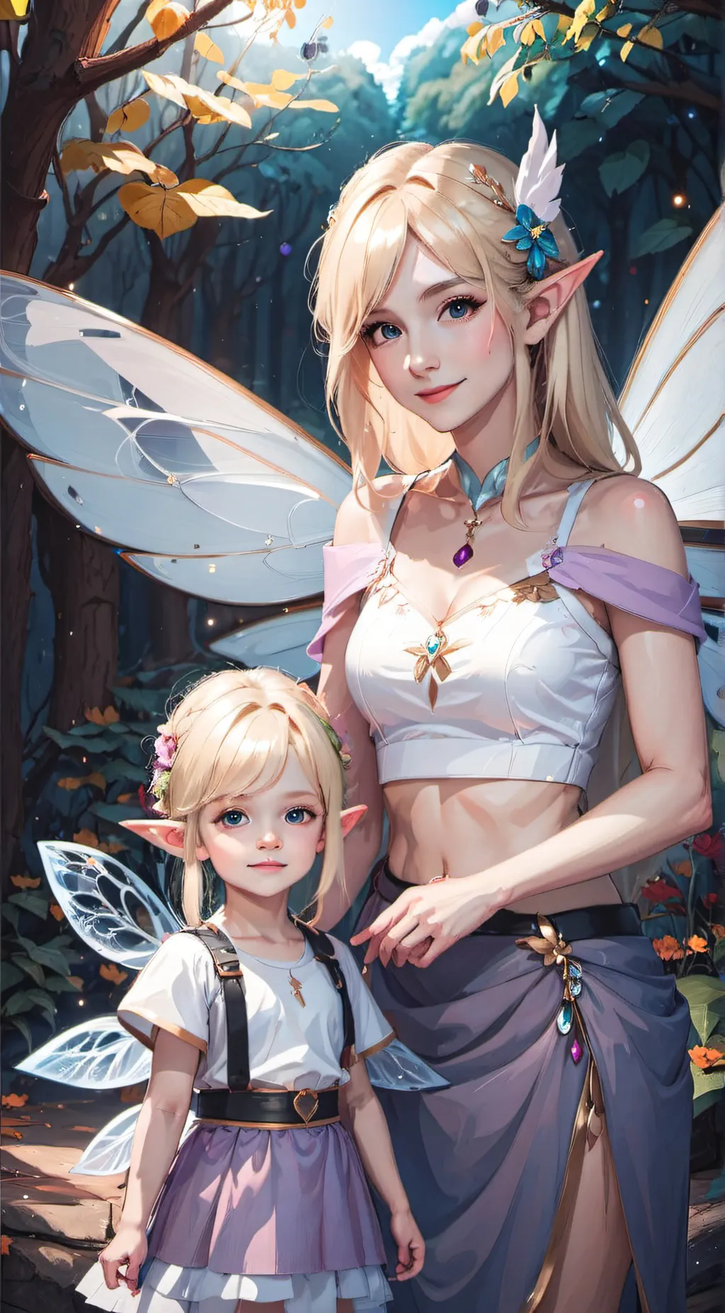 ai character: Daisy and Lilly background