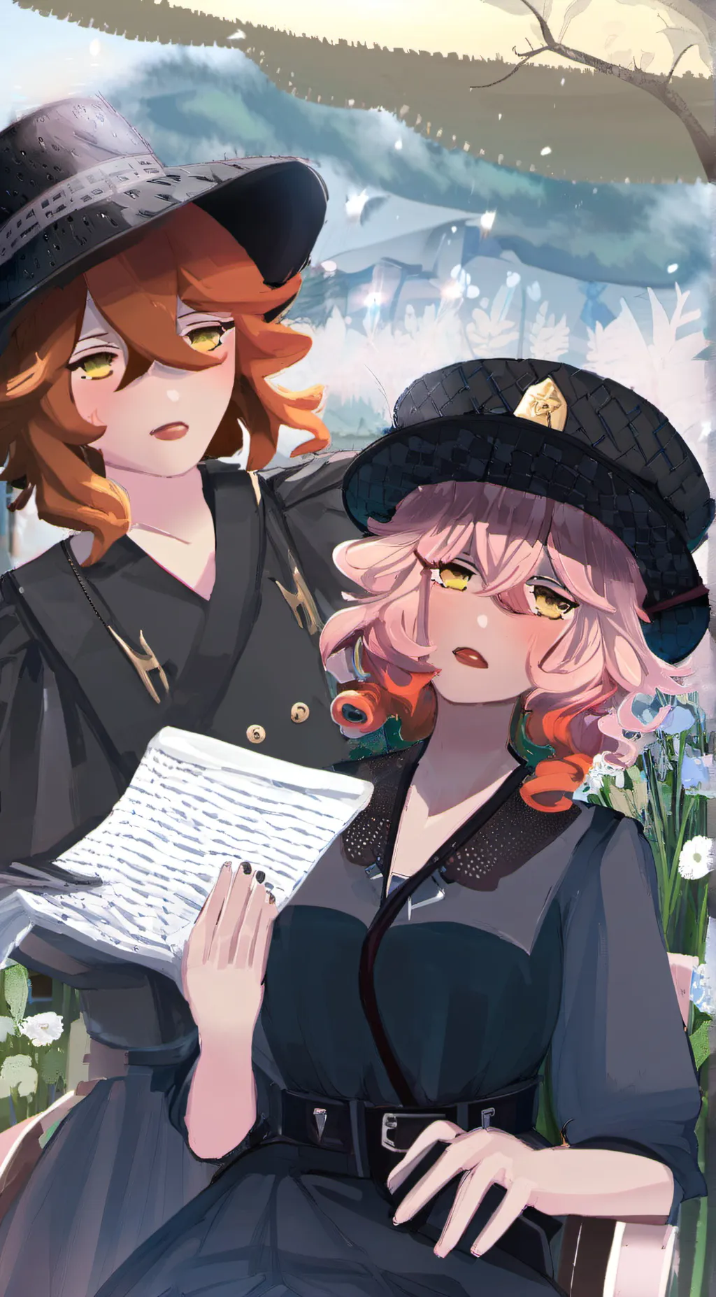 ai character: Ginger and Oceana background