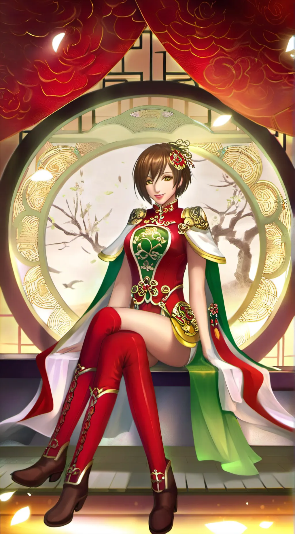 ai character: Sun Shang Xiang  background