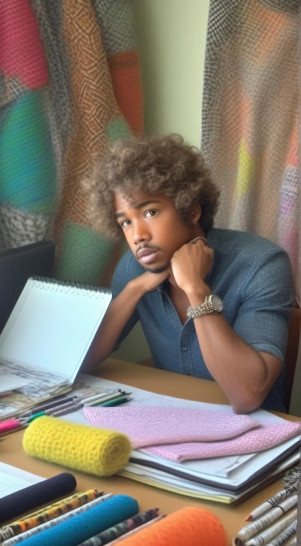 ai character: kanye west background