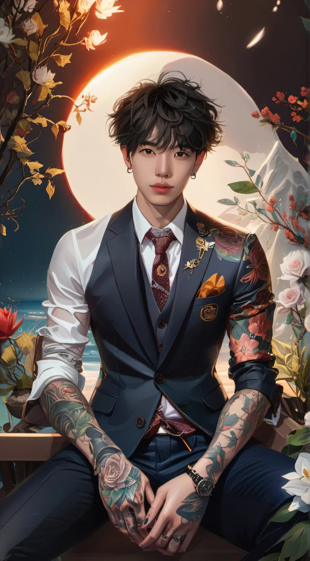 ai character: Liam  background