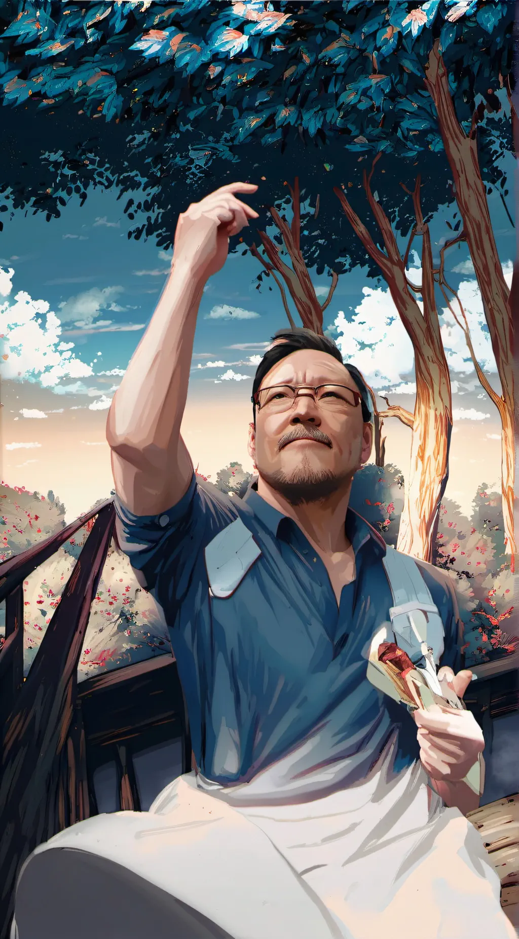 ai character: William Afton  background