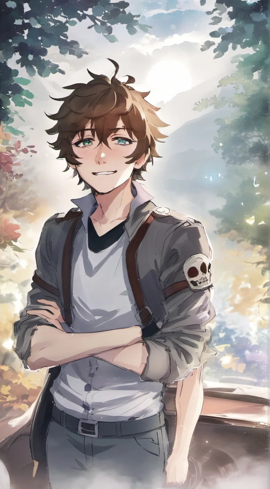 ai character: Nico Di Angelo background