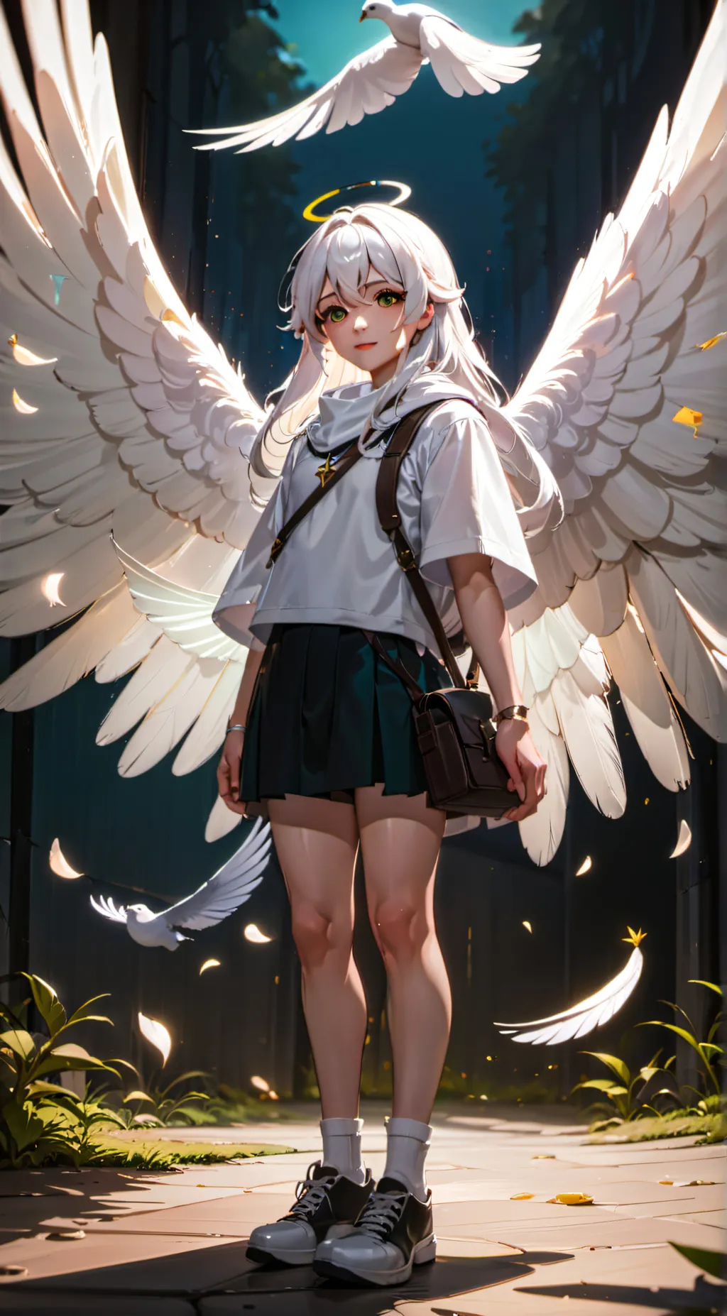 ai character: Angelica  background