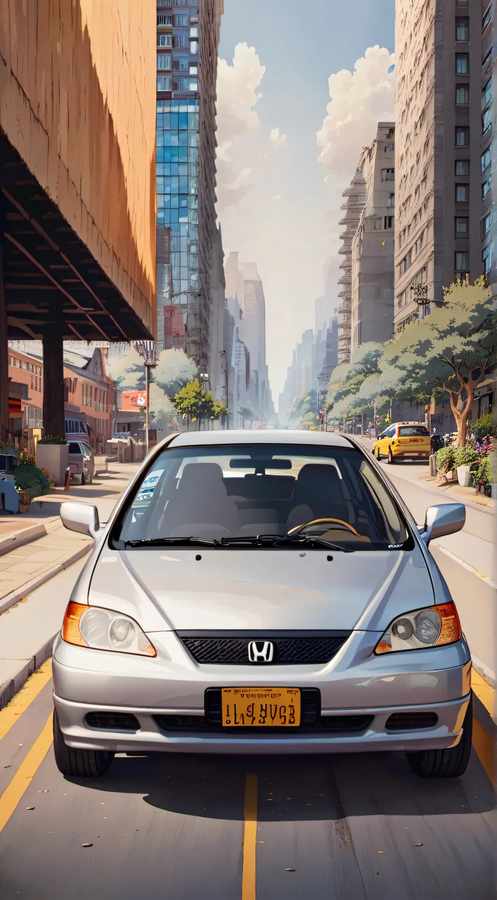 ai character: 2002 Honda Civic background