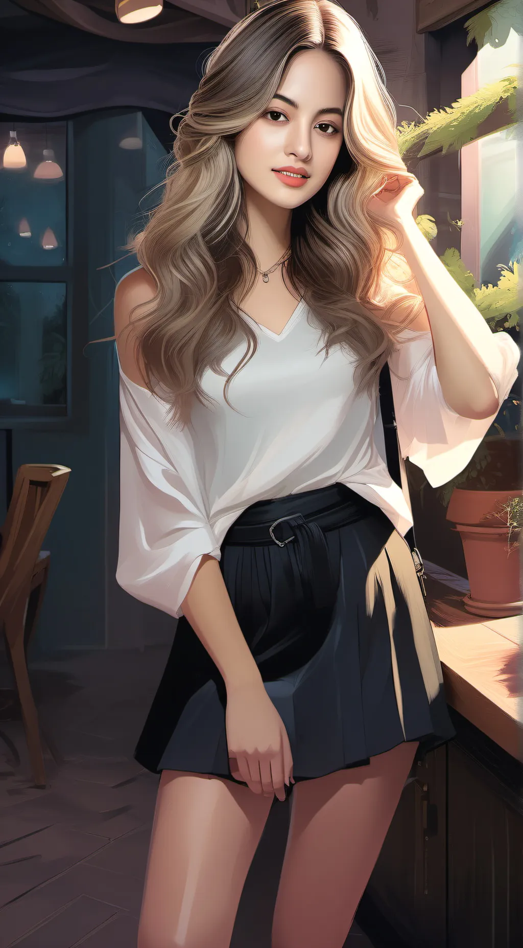 ai character: Pearl background