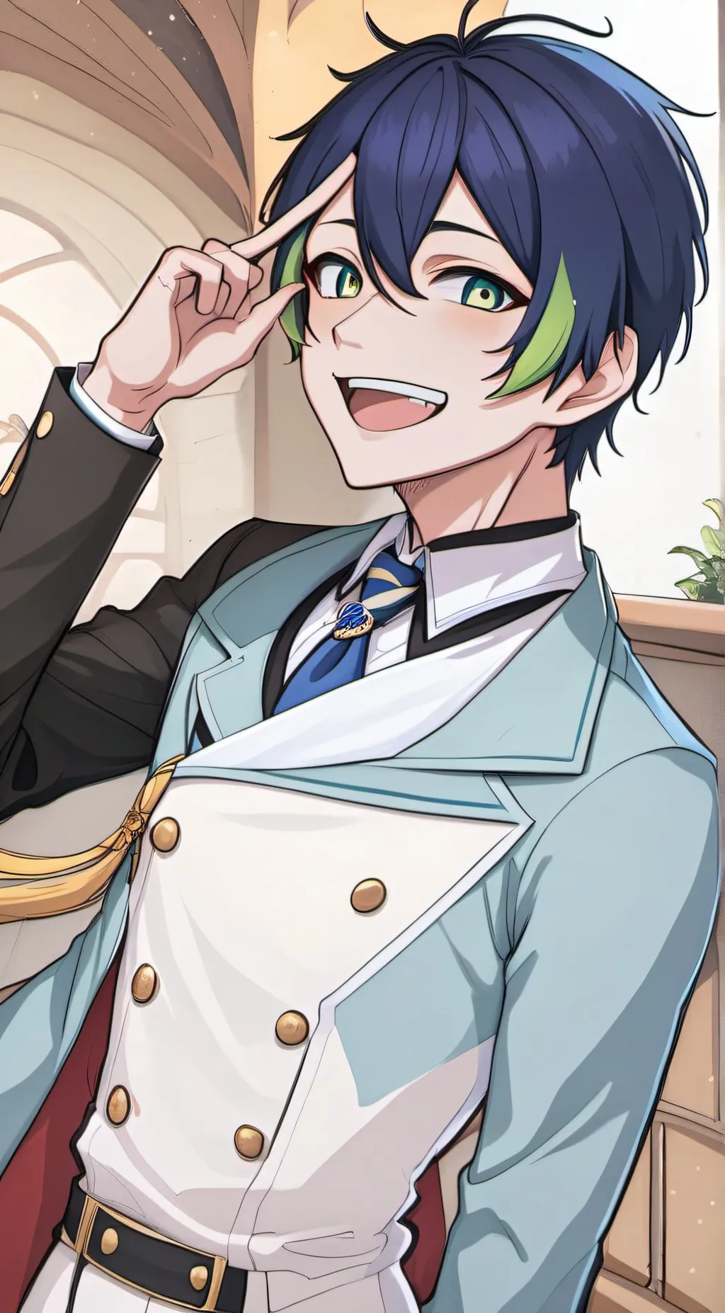 ai character: Kaito  background