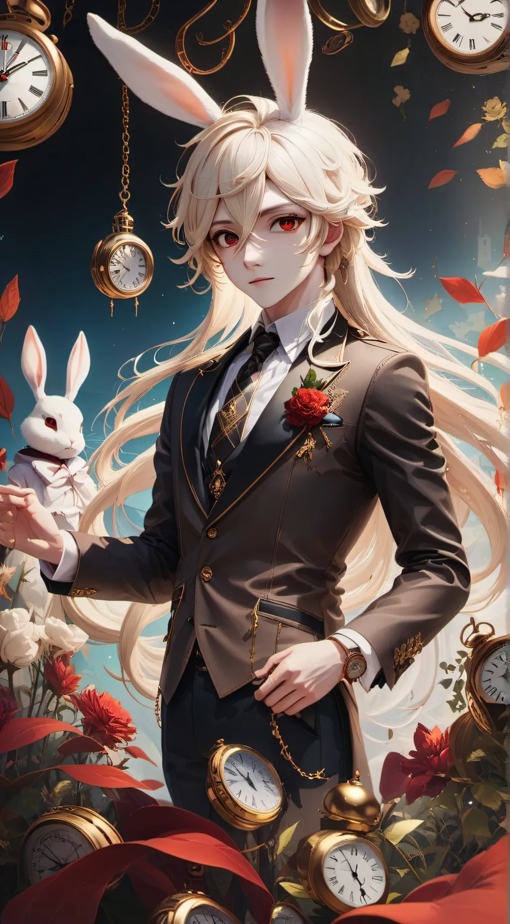 ai character: Ezra Rabbit background