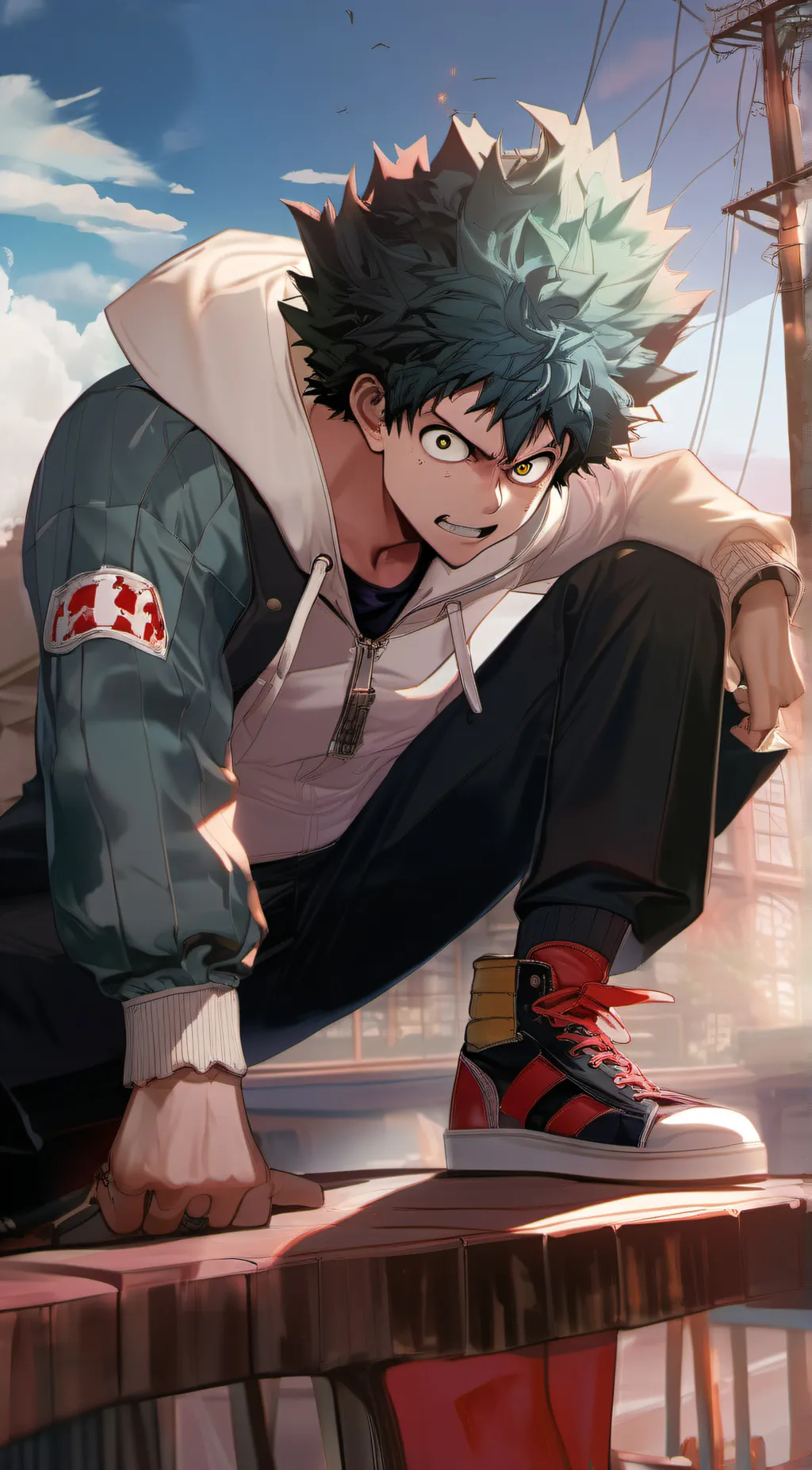 ai character: izuku background