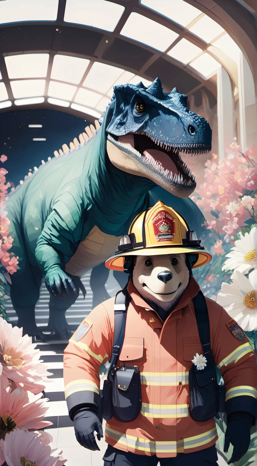 ai character: me and sparky background