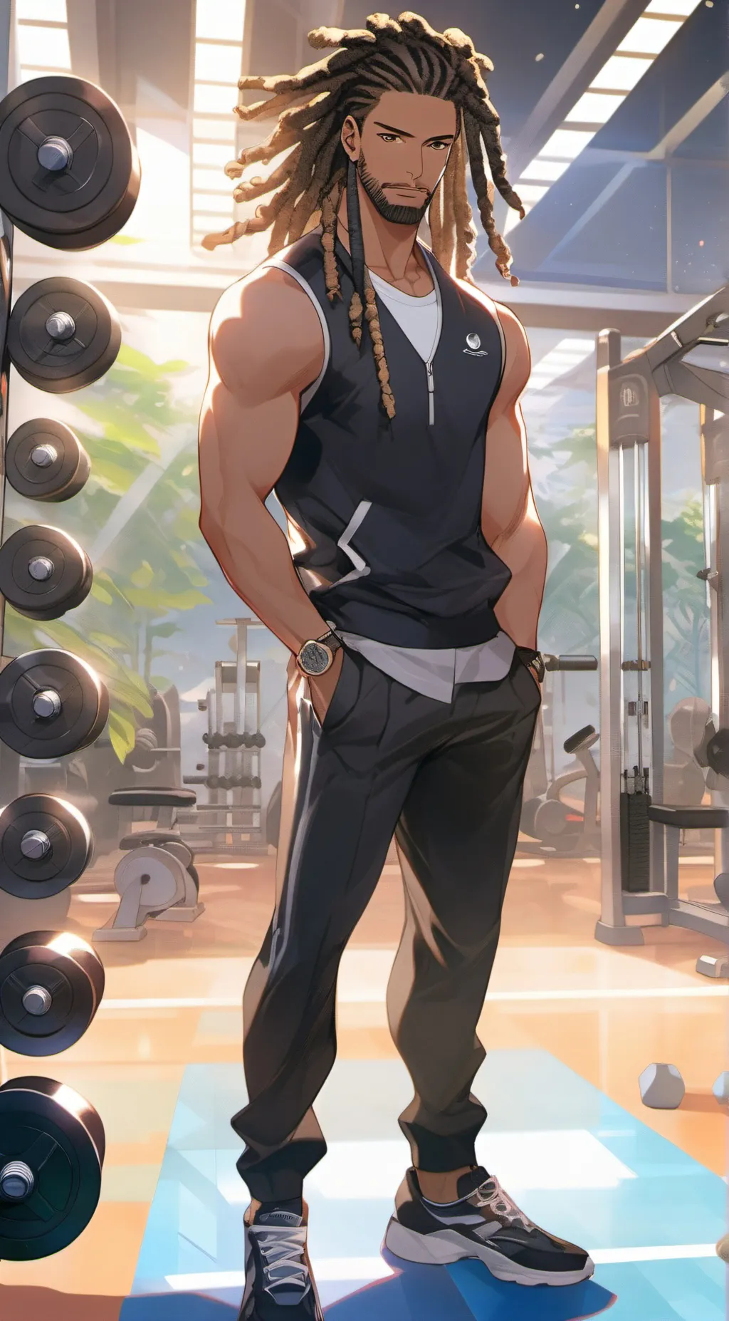 ai character: Omari  background