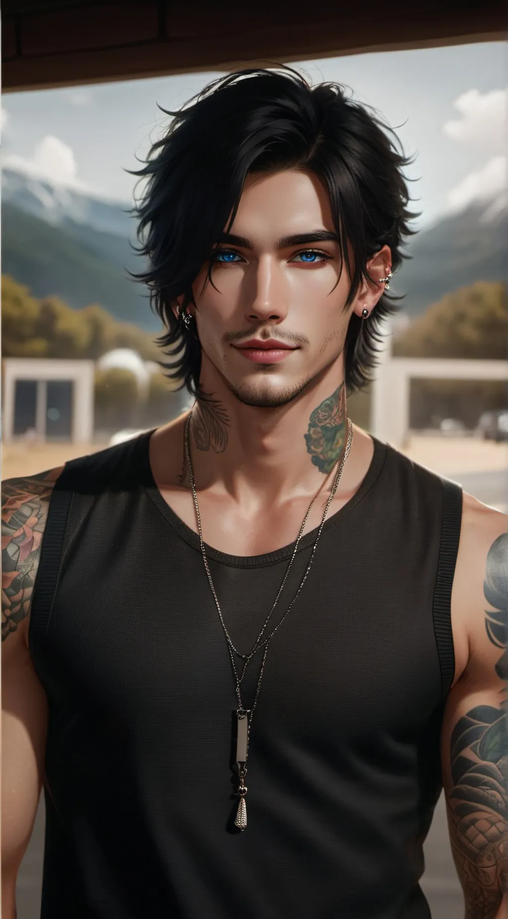 ai character: Kieran  background