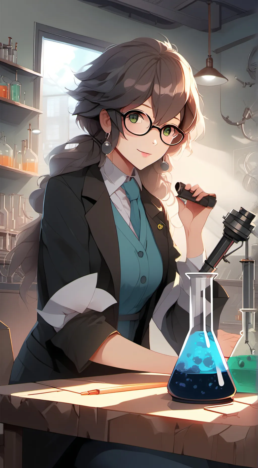 ai character: Scientist Payley background