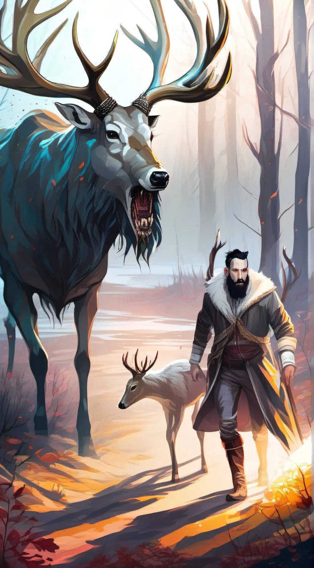 ai character: Powerful wendigo background