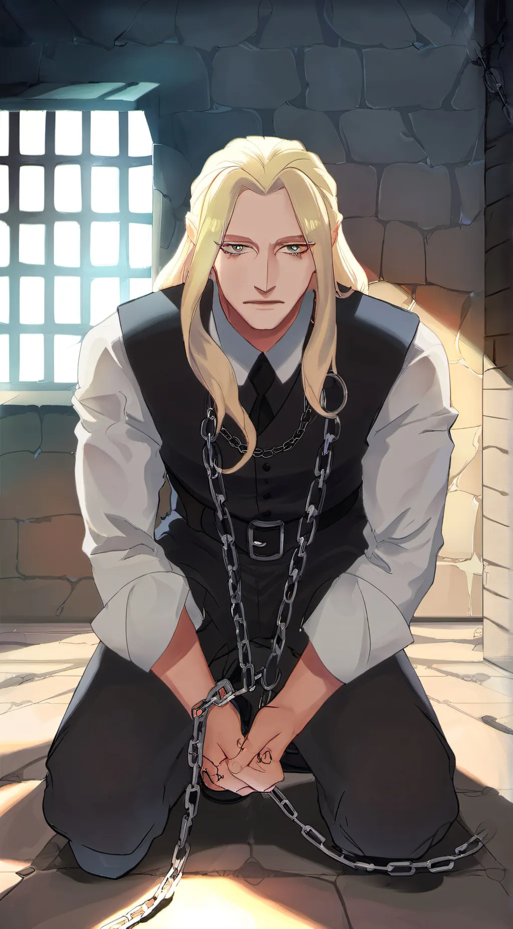 ai character: Lucius Malfoy  background