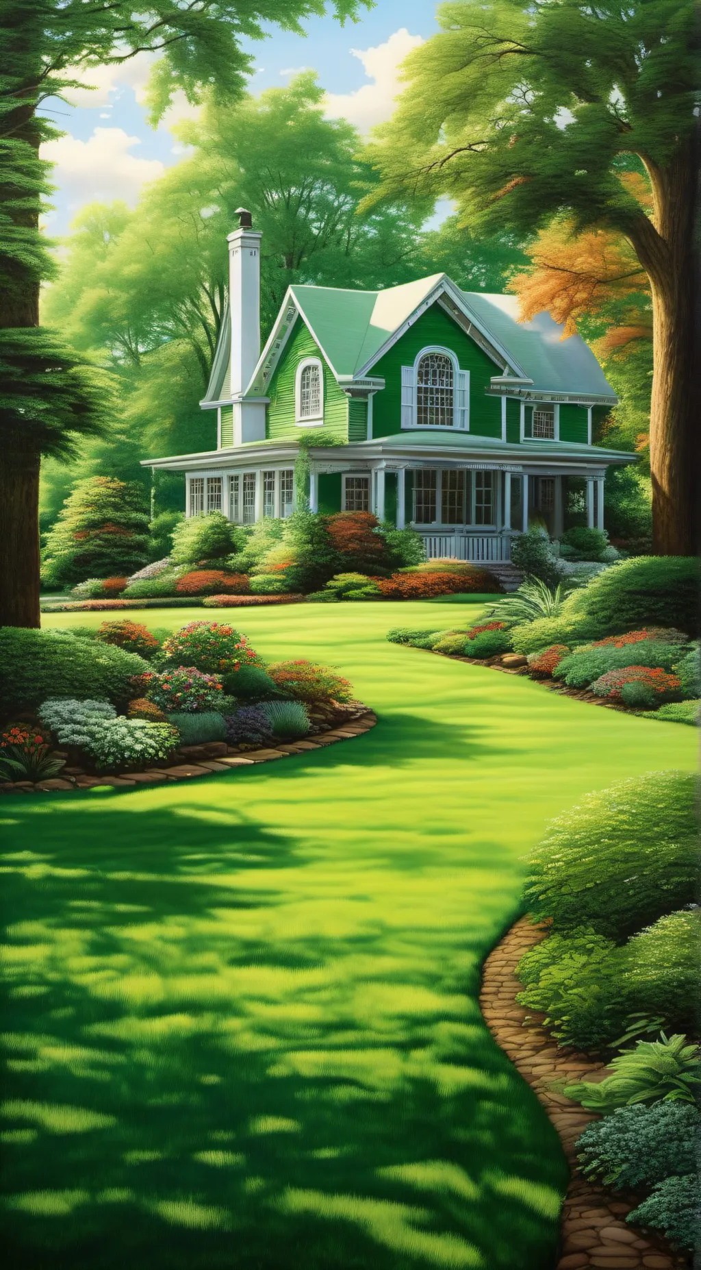 ai character: Grass background