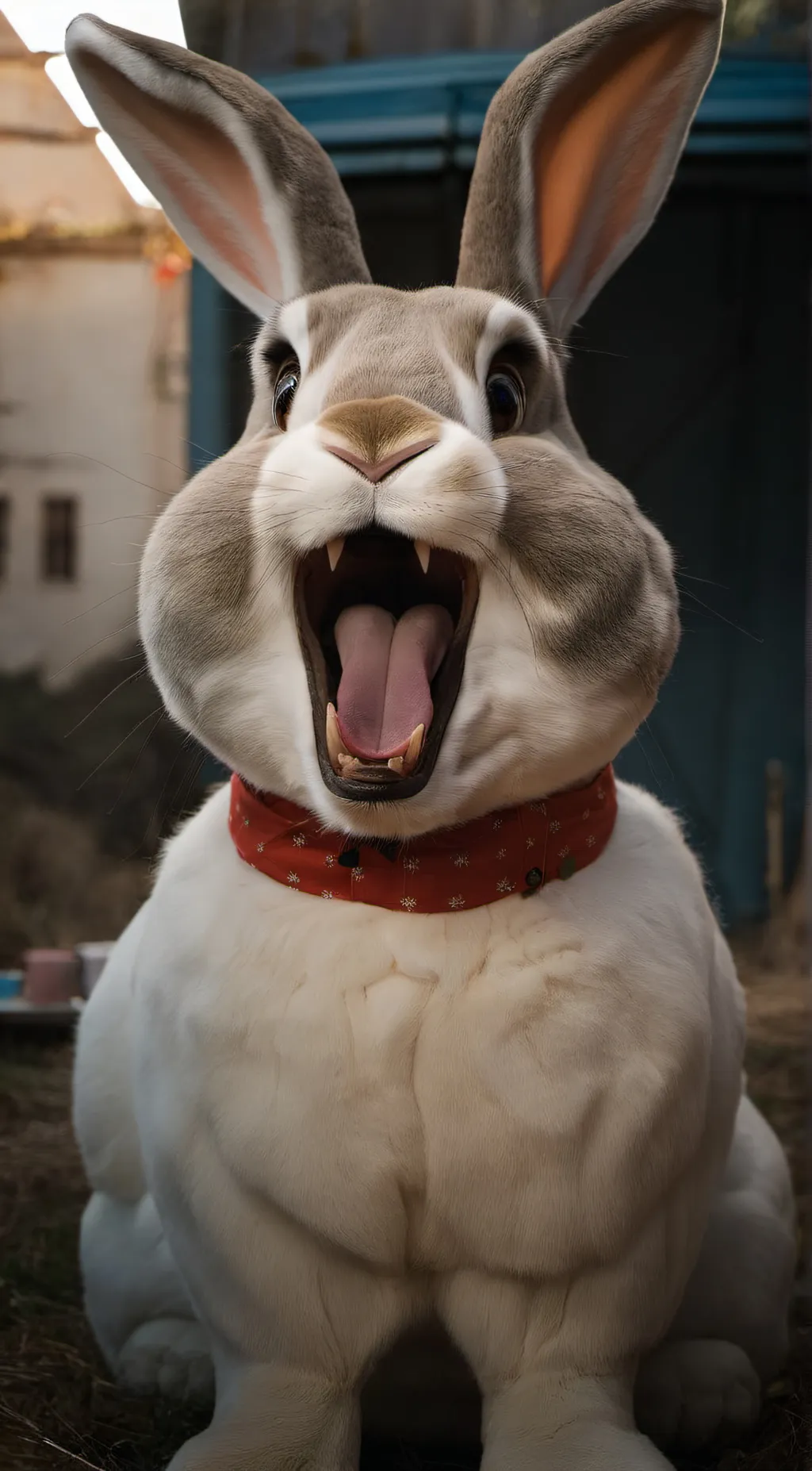 ai character: bunny  background