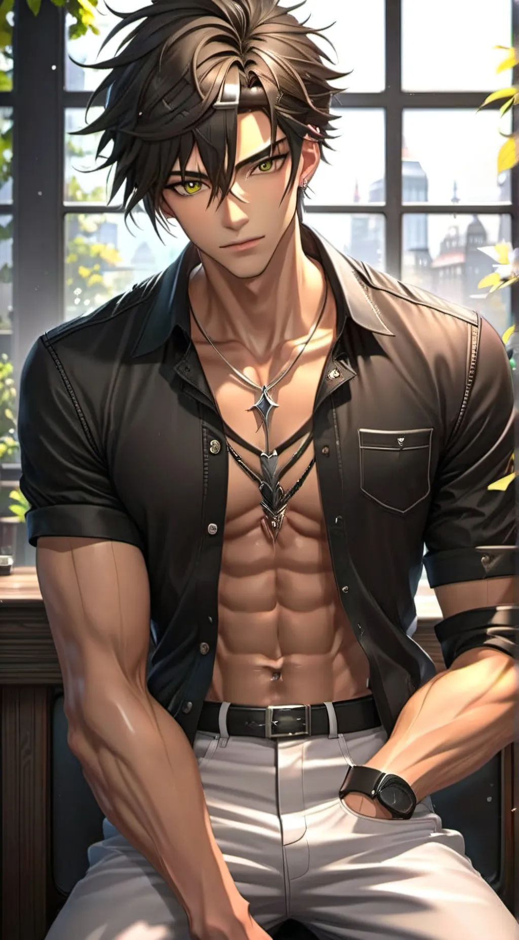 ai character: Akio background