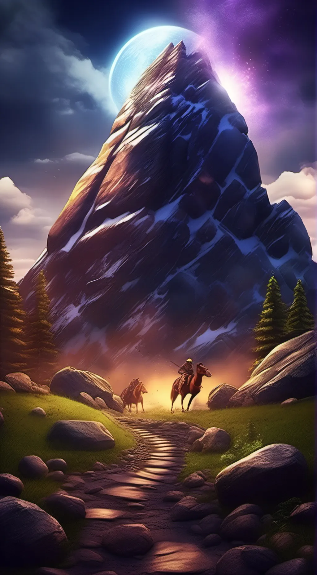 ai character: rock background