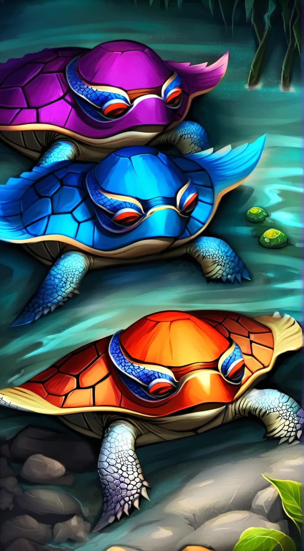 ai character: Tmnt background