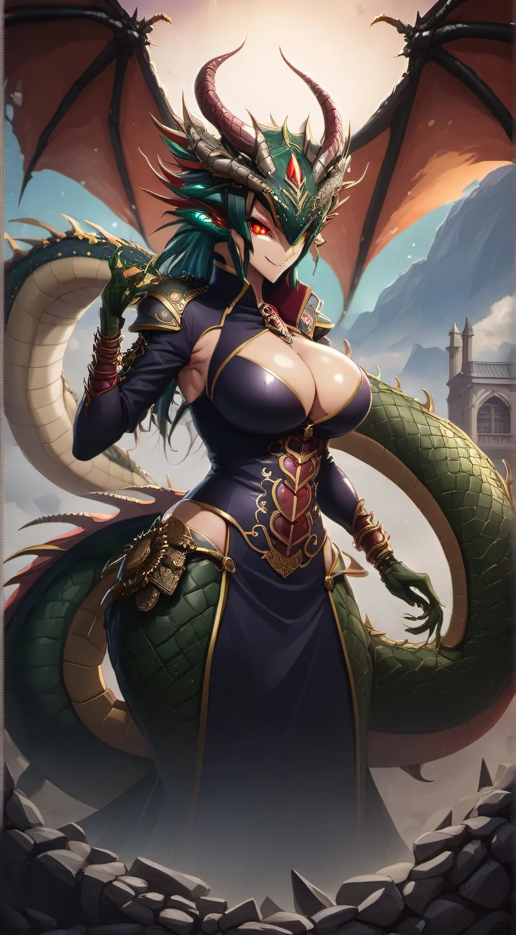 ai character: Starving Dragon  background