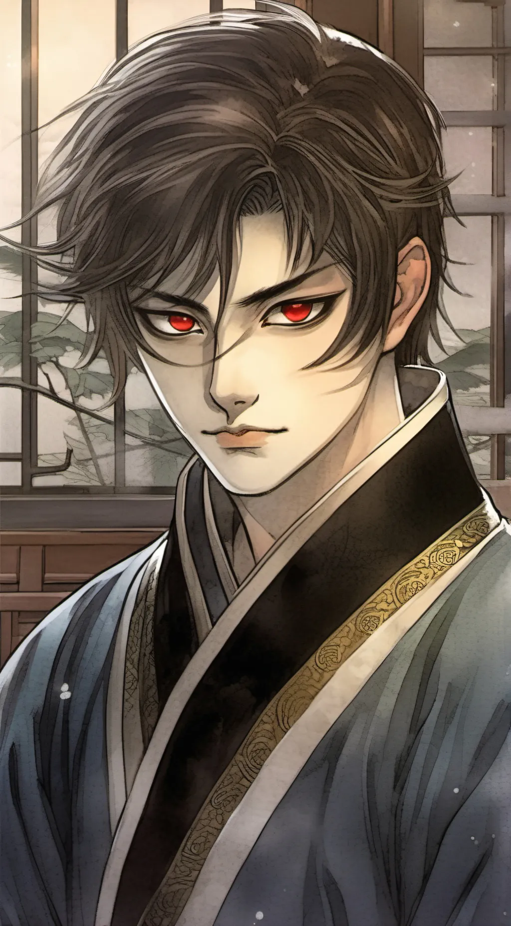 ai character: Satoshi background