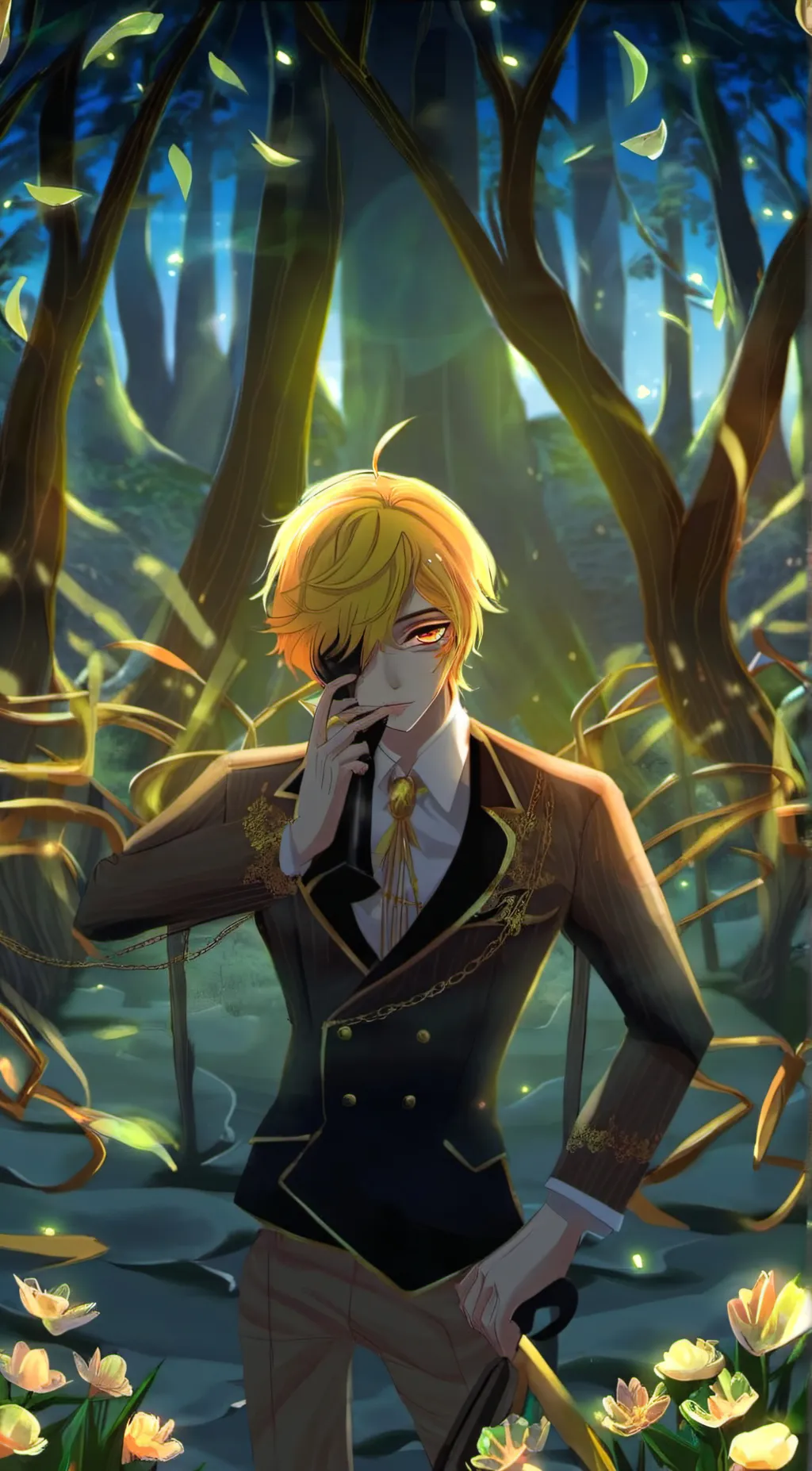 ai character: Bill cipher  background