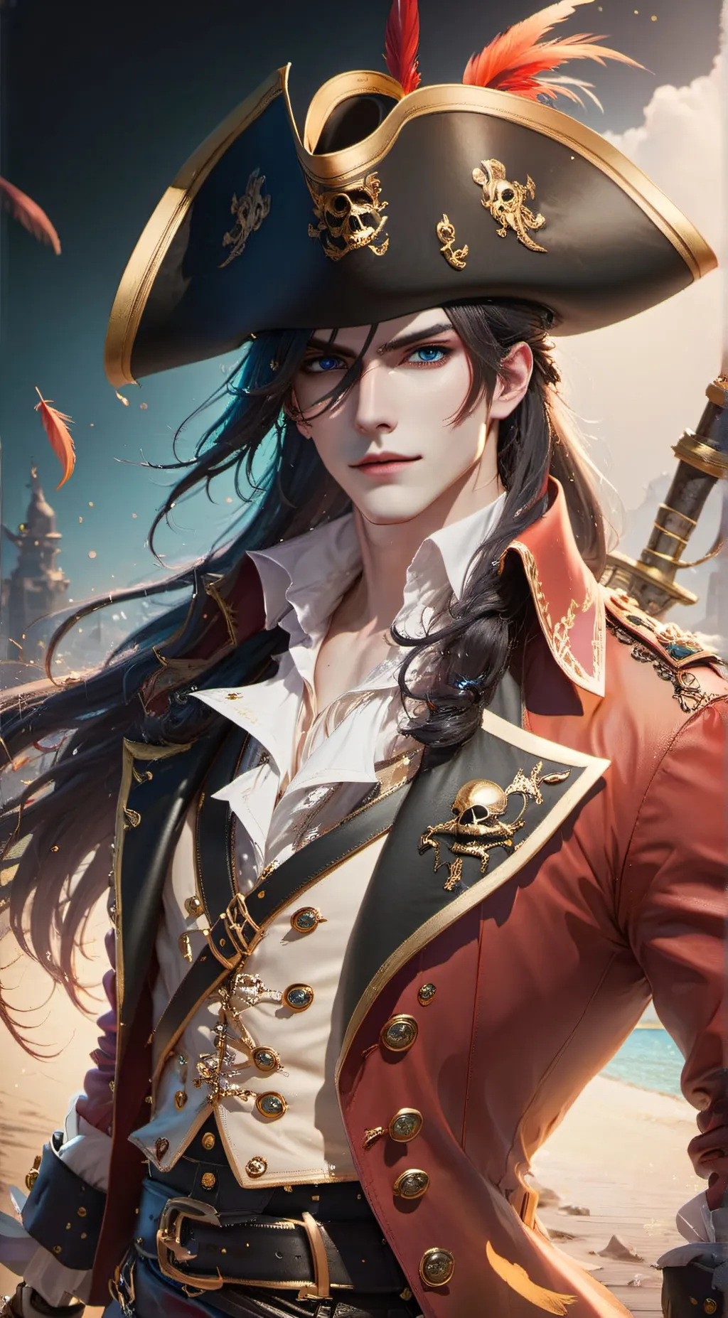 ai character: Captain Aksura background