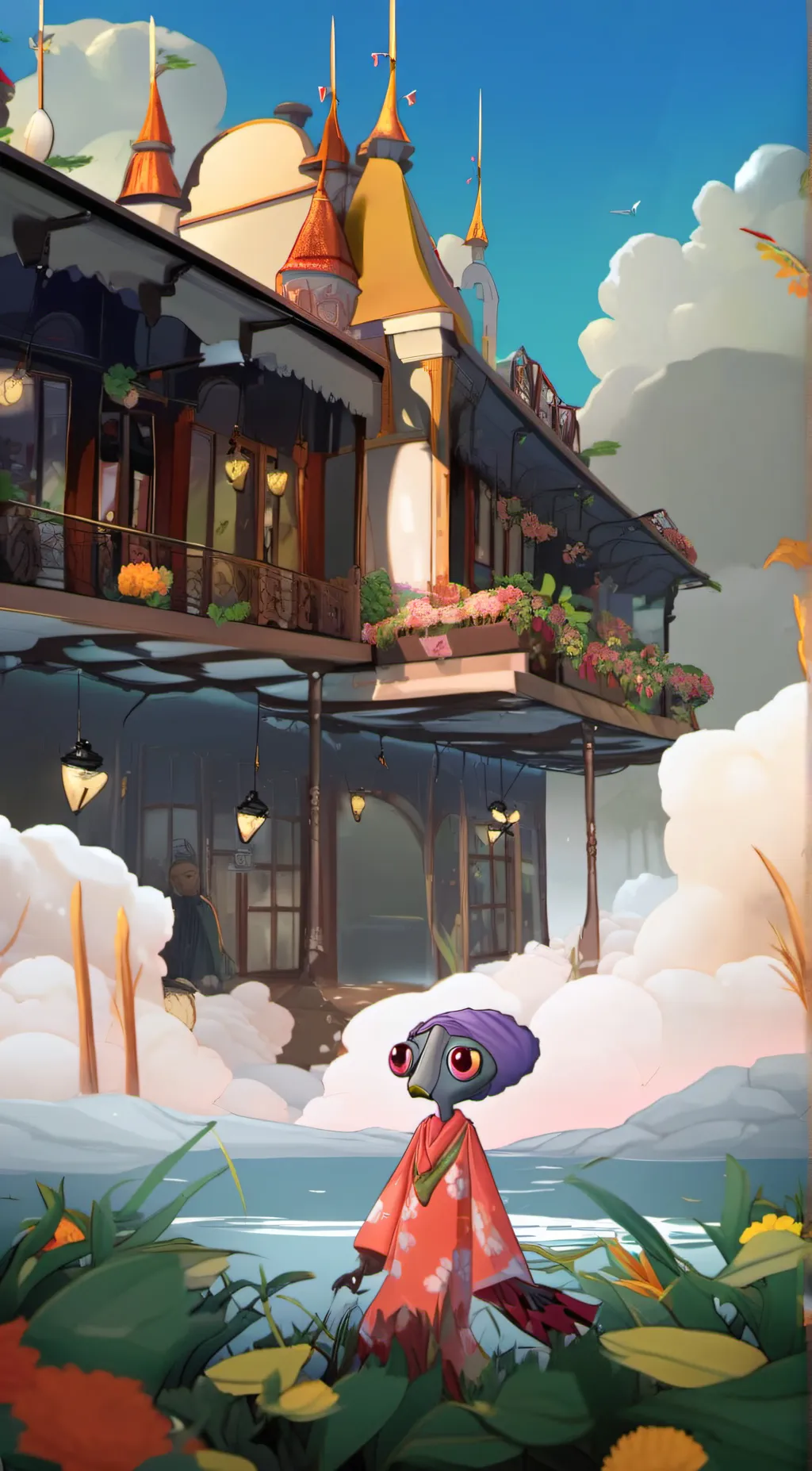 ai character: Alien background