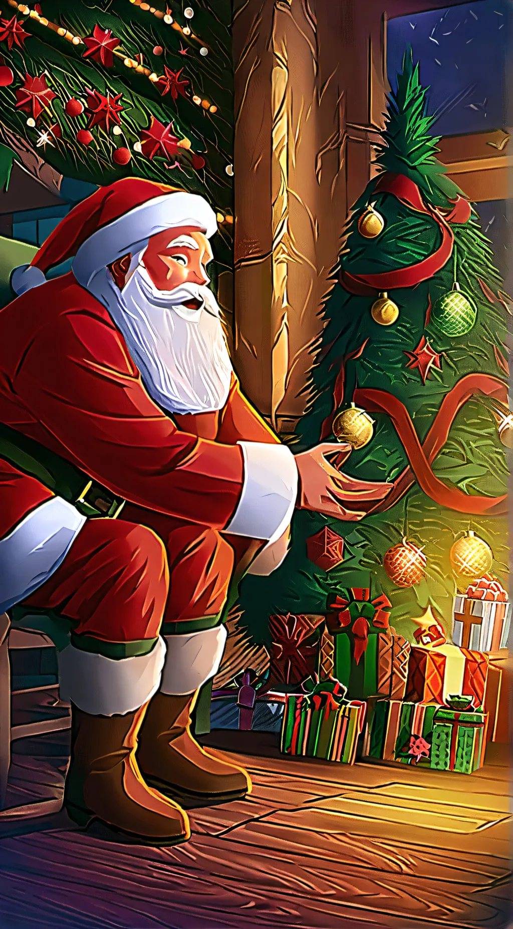 ai character: santa background