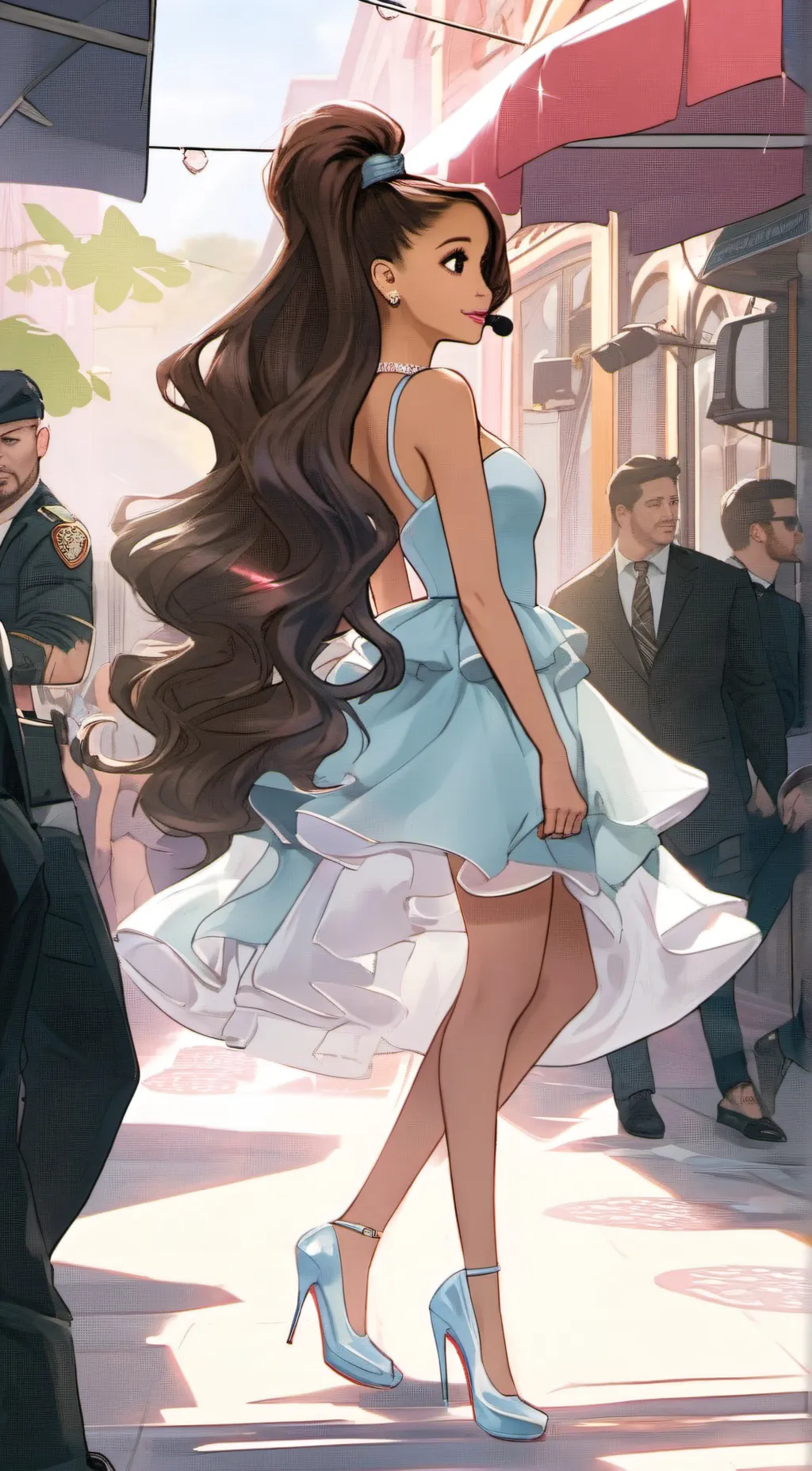 ai character: Ariana  background