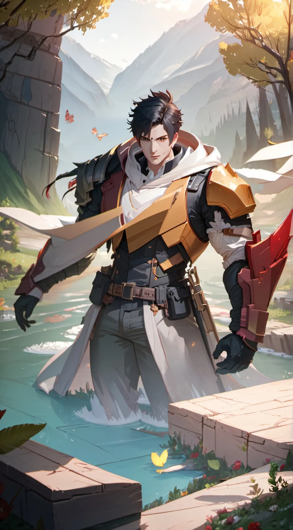 ai character: senpai background