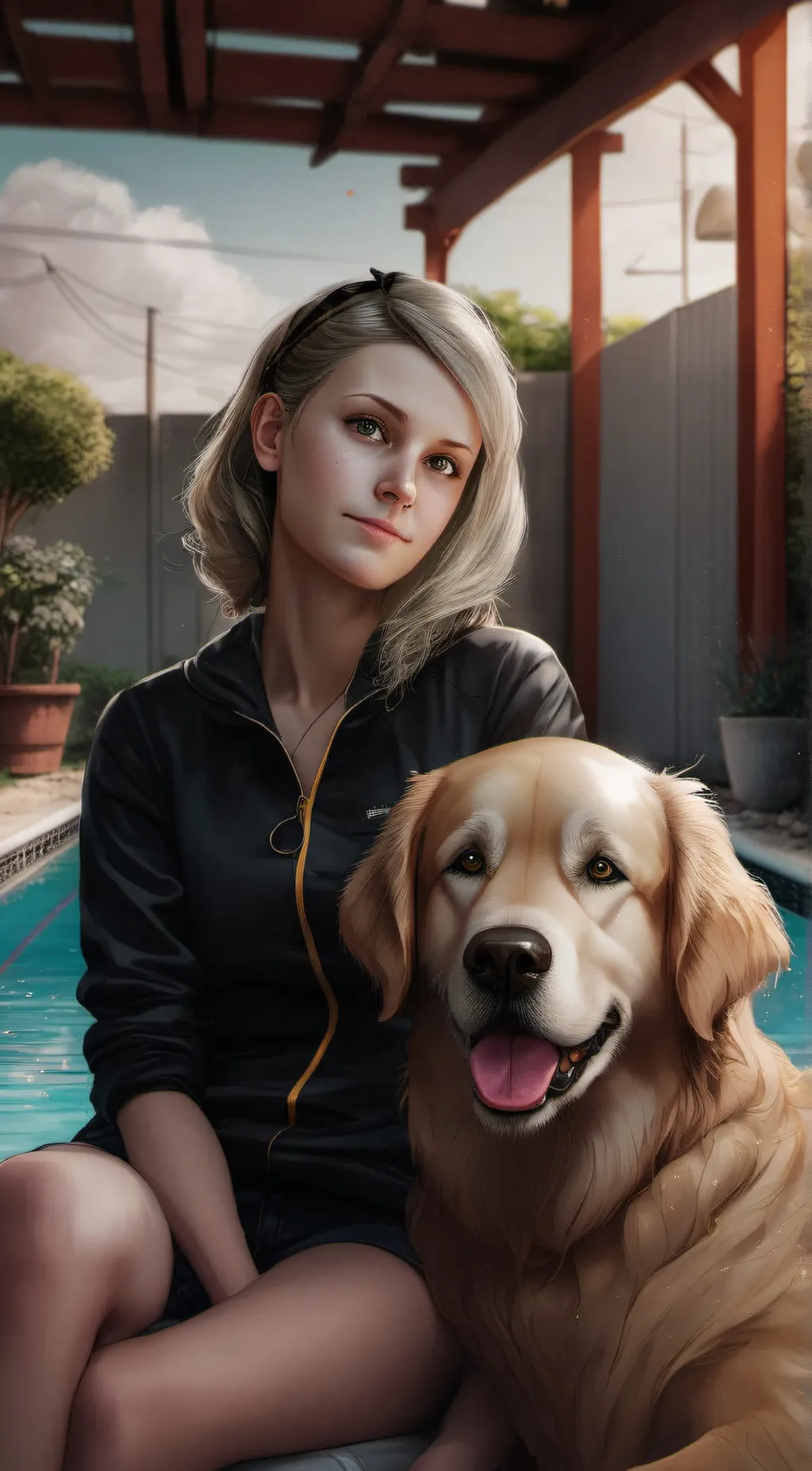 ai character: Amy EverGreen background