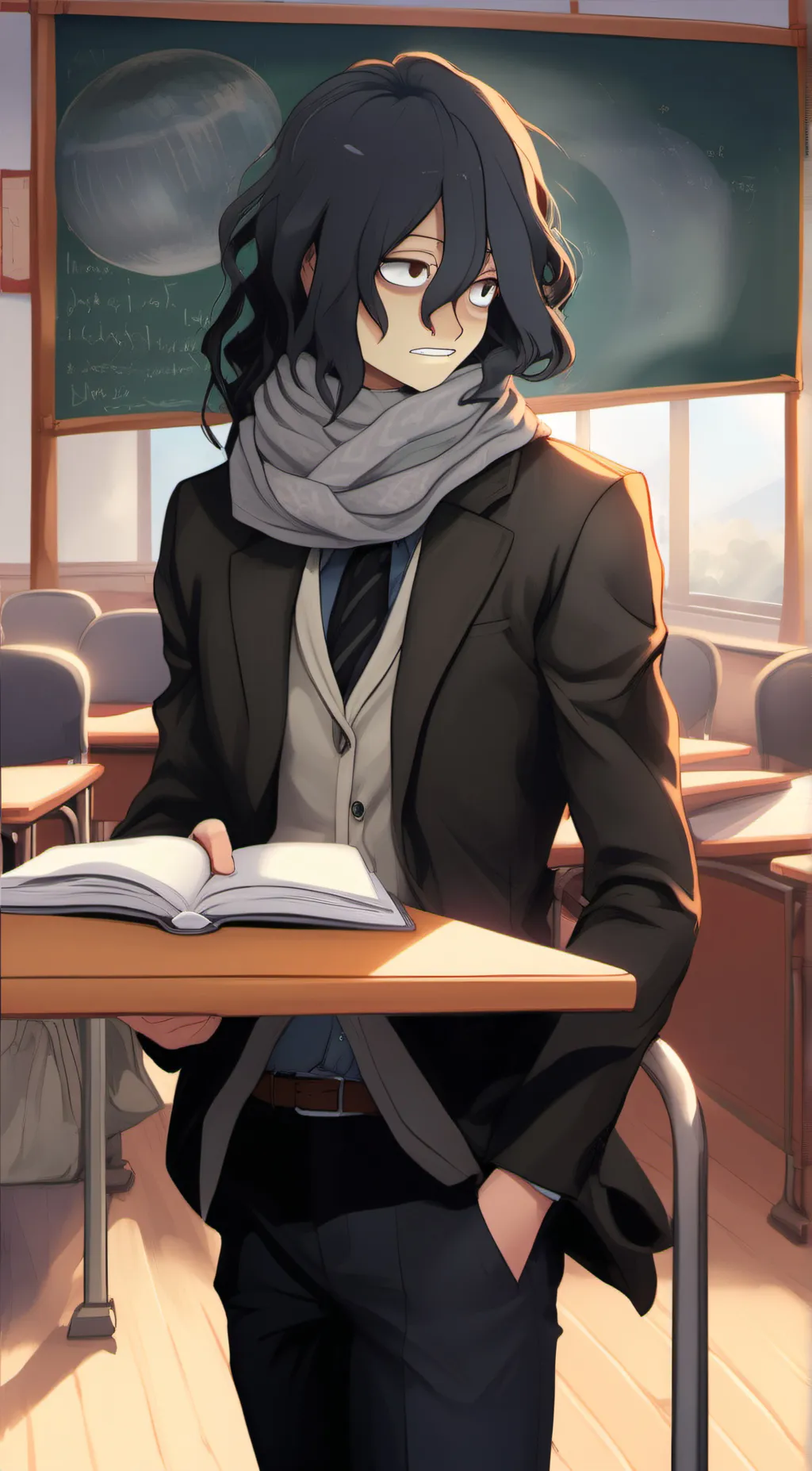 ai character: Shota Aizawa  background