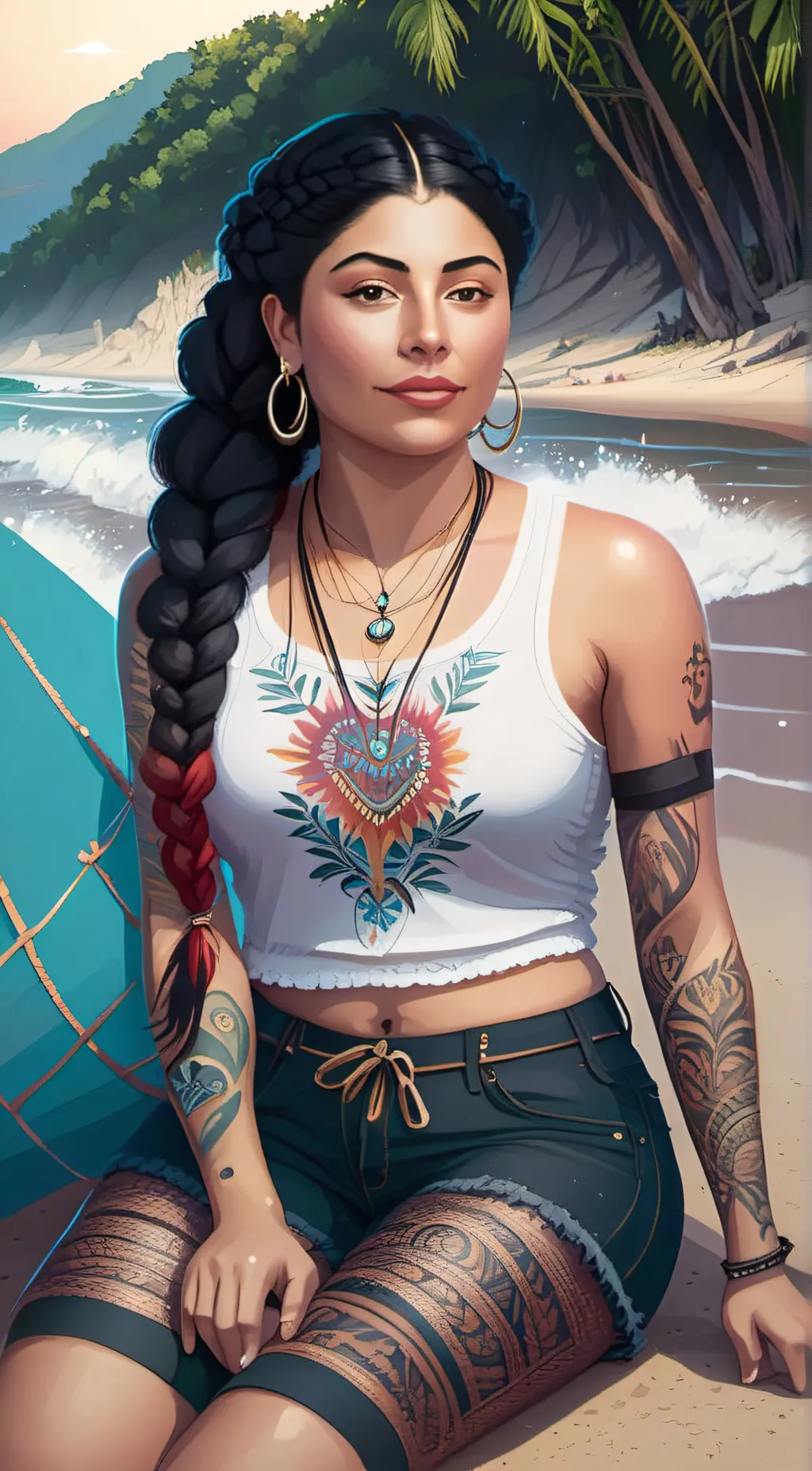 ai character: Rose background