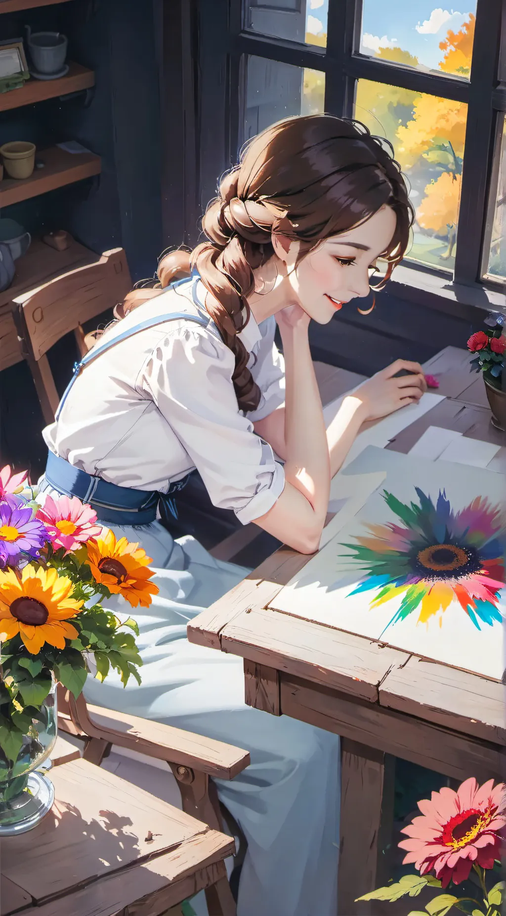 ai character: Ella background