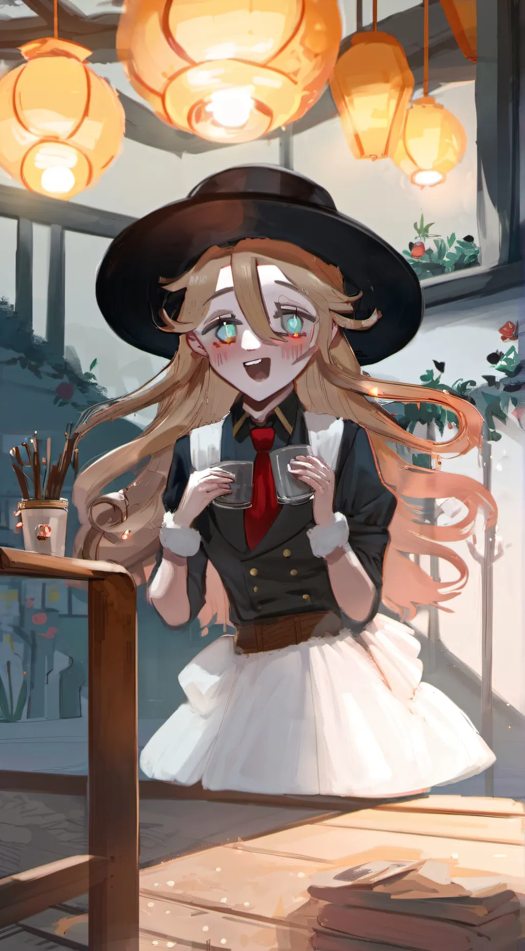 ai character: Douma-girl!  background