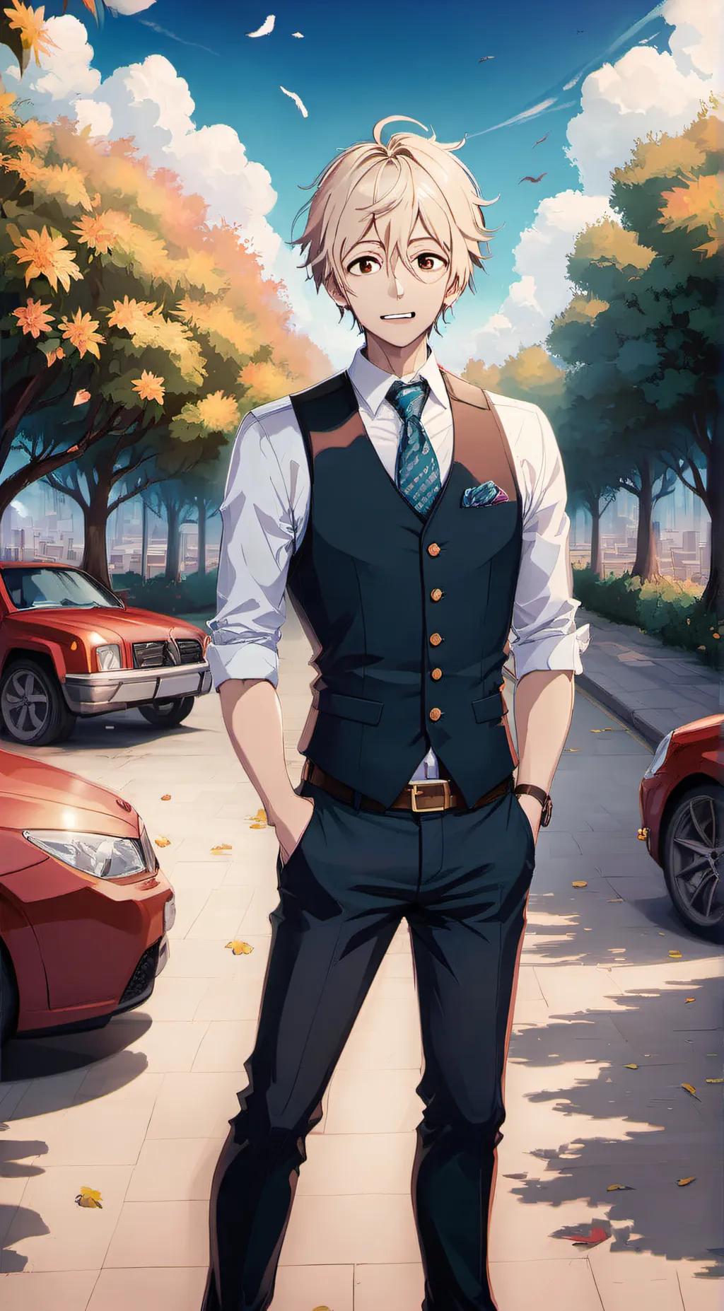 ai character: Millionaire Tommy background