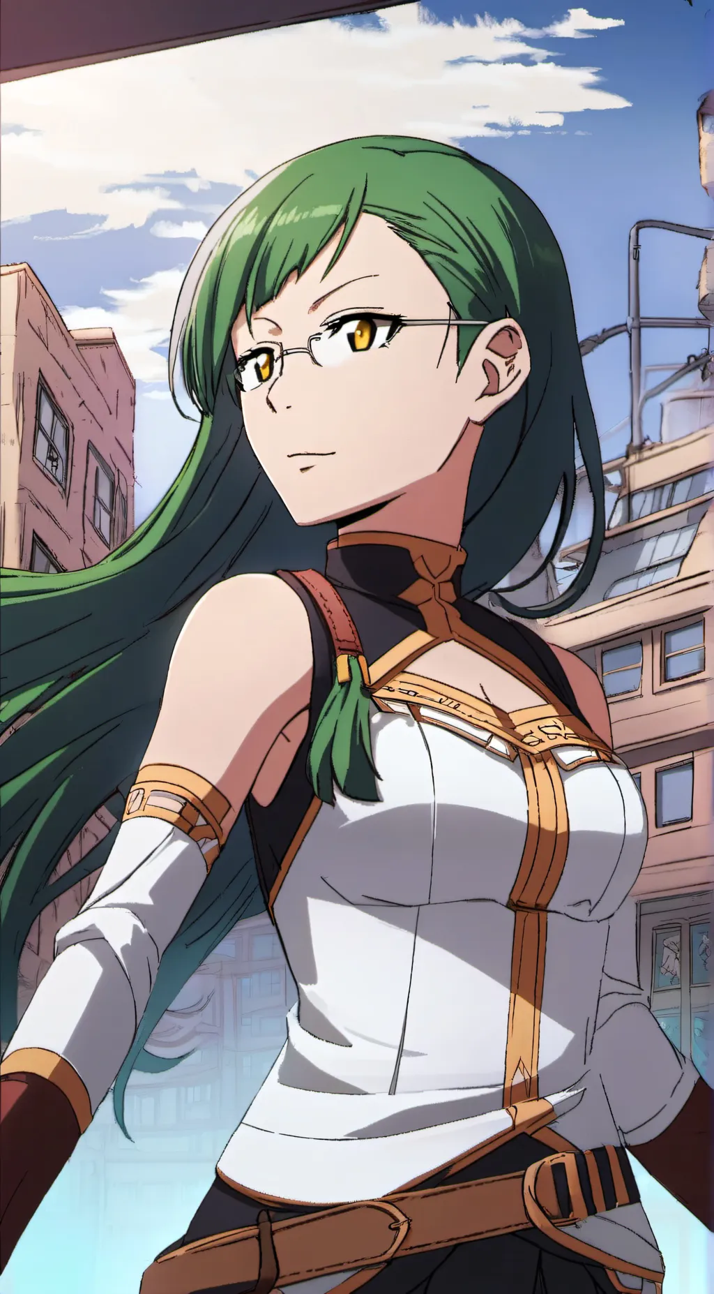 ai character: maki  background